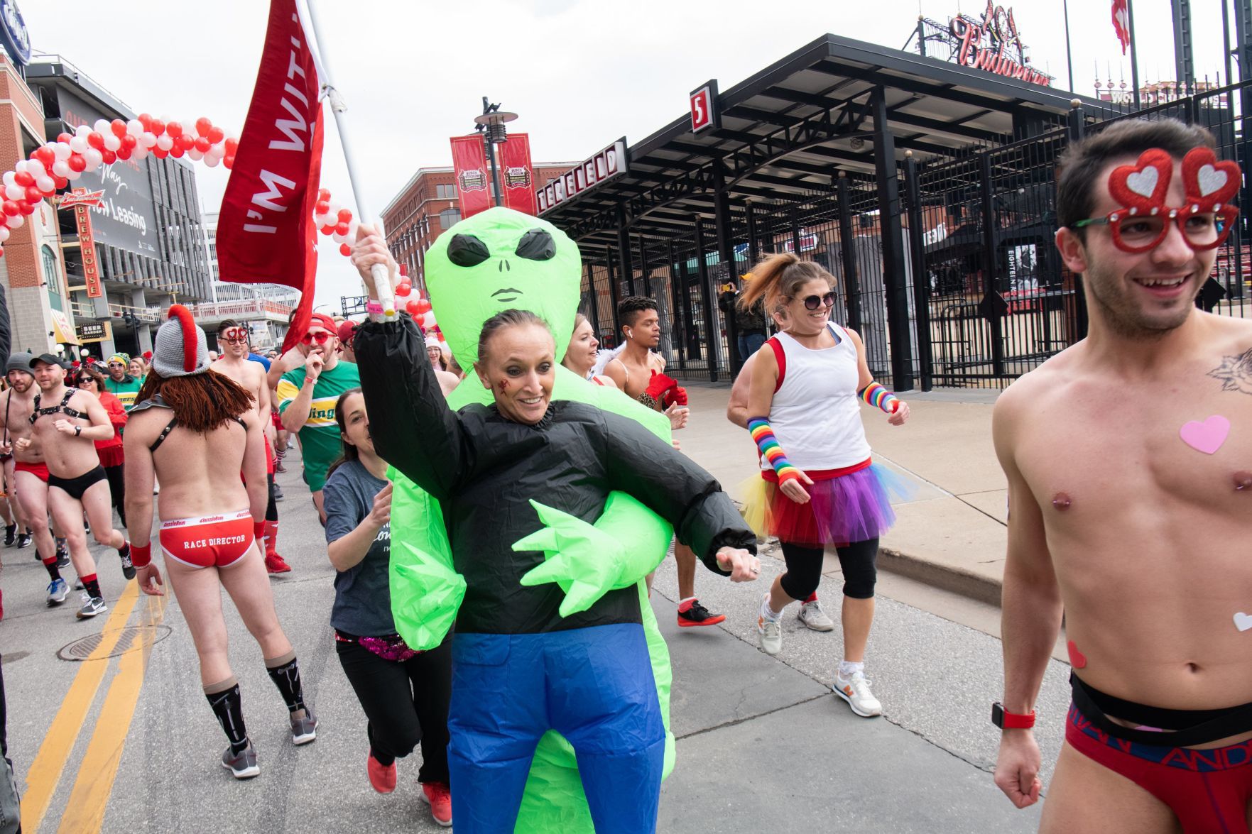 Cupid's Undie Run in St. Louis